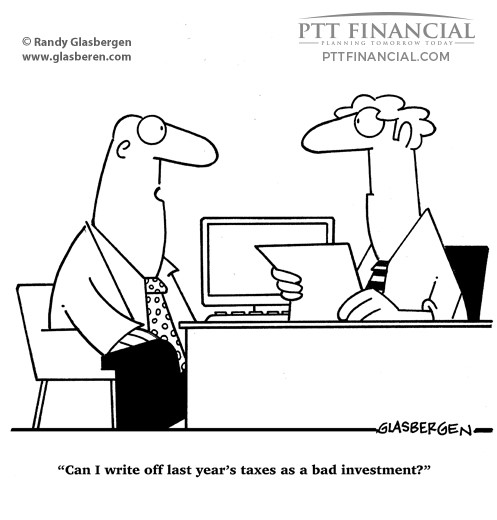 PTT Financial Cartoon of the Week: Can I Write Off Last Year’s Taxes