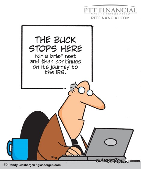 PTT Financial Cartoon of the Week: The Buck Stops Here