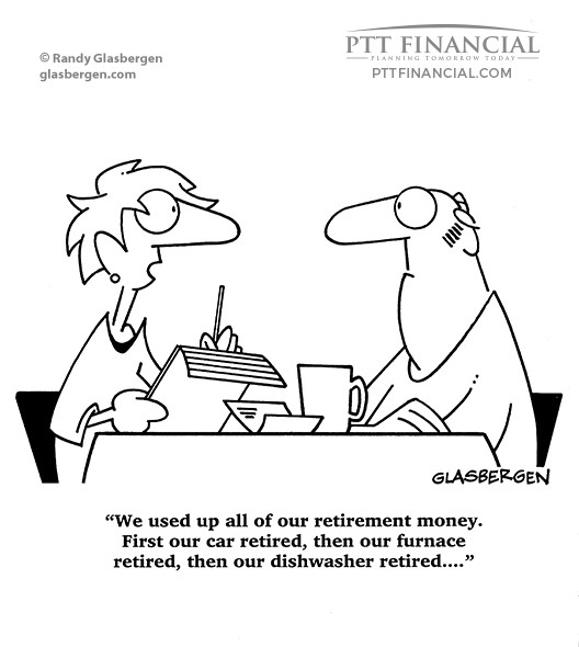 retirement money cartoon