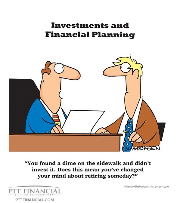 PTT Financial Cartoon of the Week: You Found a Dime on the Sidewalk