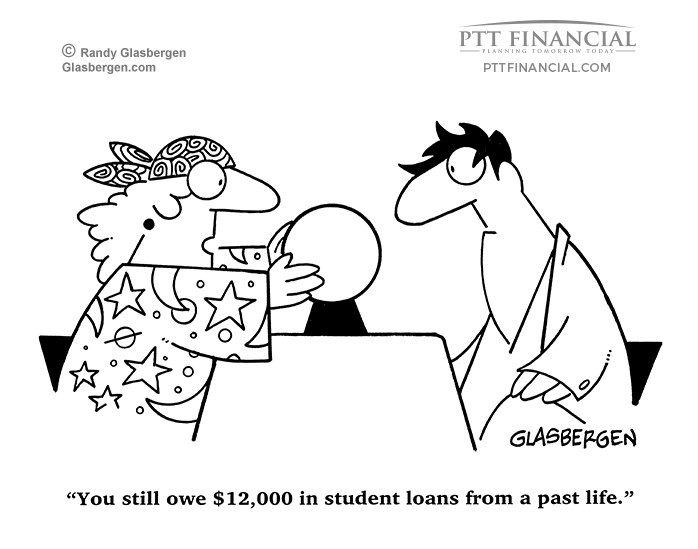 PTT Financial Cartoon of the Week: You Still Owe $12,000 in Student Loans